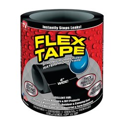 Cinta impermeable flexible negro 10.16 cm x 1.52 m  Cinta impermeable flexible negro 10.16 cm x 1.52 m