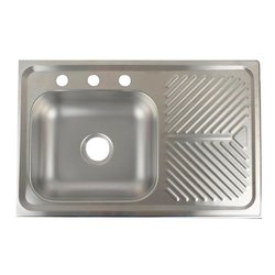 Fregadero M102 marca Eb Técnica 80 x 52 cm Acero Inoxidable  Fregadero M102 marca Eb Técnica 80 x 52 cm Acero Inoxidable