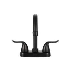 Llave Mezcladora Para Lavabo 4" Tipo Bar Color Negro Rugo 24N Llave Mezcladora Para Lavabo 4" Tipo Bar Color Negro Rugo 24N