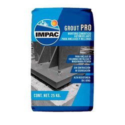 Mortero expansivo autonivelante impac grout pro 25 kgs Mortero expansivo autonivelante impac grout pro 25 kgs