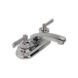 Llave Mezcladora para Lavabo 4” cierre de 90° Rugo Acabado Cromo Llave Mezcladora para Lavabo 4” cierre de 90° Rugo Acabado Cromo