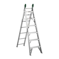 Escalera Aluminio Cuprum Convertible 13 Peldaños Escalera Aluminio Cuprum Convertible 13 Peldaños