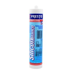 Silicón Blanco marca Presto 300 mL Silicón Blanco marca Presto 300 mL