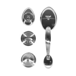 Cerradura de Gatillo Venecia Yale Alta Seguridad Cromo Mate Cerradura de Gatillo Venecia Yale Alta Seguridad Cromo Mate