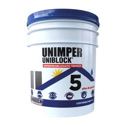 Impermeabilizante Acrílico Fibratado 19 L Unimper 5 Años Impermeabilizante Acrílico Fibratado 19 L Unimper 5 Años