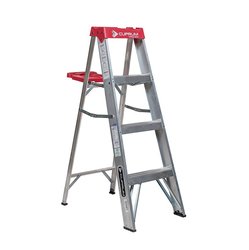 Escalera Tijera Aluminio Cuprum 3 Peldaños  Escalera Tijera Aluminio Cuprum 3 Peldaños