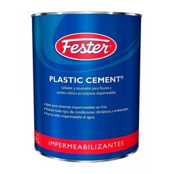 Cemento Plástico Negro Plastic Cement Fester 4 Lt  Cemento Plástico Negro Plastic Cement Fester 4 Lt