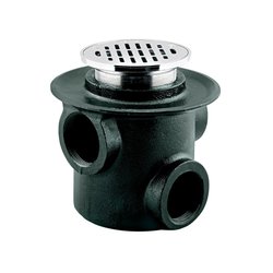 Coladera Helvex Tres Bocas Rejilla Redonda 1342-H Coladera Helvex Tres Bocas Rejilla Redonda 1342-H