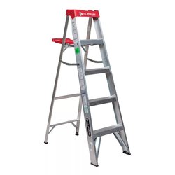 Escalera Tijera Cuprum Aluminio 4 Peldaños 1.53 Mts  Escalera Tijera Cuprum Aluminio 4 Peldaños 1.53 Mts