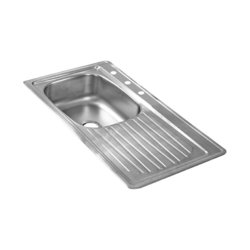 Fregadero Eb técnica 1 Tina 1 Escurridor 100 x 54 cm Fregadero Eb técnica 1 Tina 1 Escurridor 100 x 54 cm