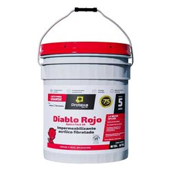 Impermeabilizante Acrílico Fibratado Diablo Rojo 19 Lt Terracota Impermeabilizante Acrílico Fibratado Diablo Rojo 19 Lt Terracota