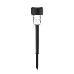 Luminario solar led jardín estaca recargable 5000K clue negro Luminario solar led jardín estaca recargable 5000K clue negro
