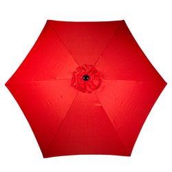 Sombrilla Jardín Manivela De Acero Roja Sombrilla Jardín Manivela De Acero Roja