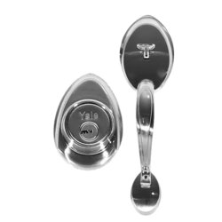 Cerradura Entrada Gatillo Cromo Mate Venecia Yale LL/M Cerradura Entrada Gatillo Cromo Mate Venecia Yale LL/M