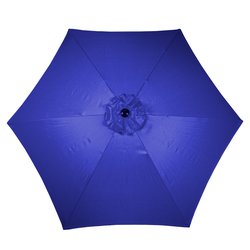 Sombrilla Jardín Manivela Acero Azul Sombrilla Jardín Manivela Acero Azul