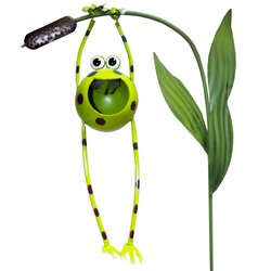 Estaca decorativa solar p/jardín Variedad de figuras rana 1.21 M Estaca decorativa solar p/jardín Variedad de figuras rana 1.21 M