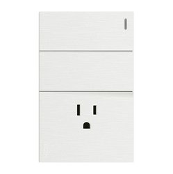 Placa 2 Apagadores Sencillos 1 Contacto Lucek Flat Blanco Placa 2 Apagadores Sencillos 1 Contacto Lucek Flat Blanco