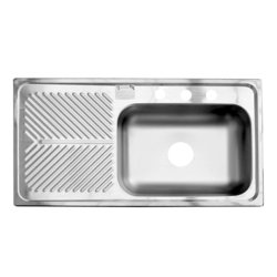 Fregadero Eb Técnica 101 x 54 cm 1 tina 1 escurridor  Fregadero Eb Técnica 101 x 54 cm 1 tina 1 escurridor