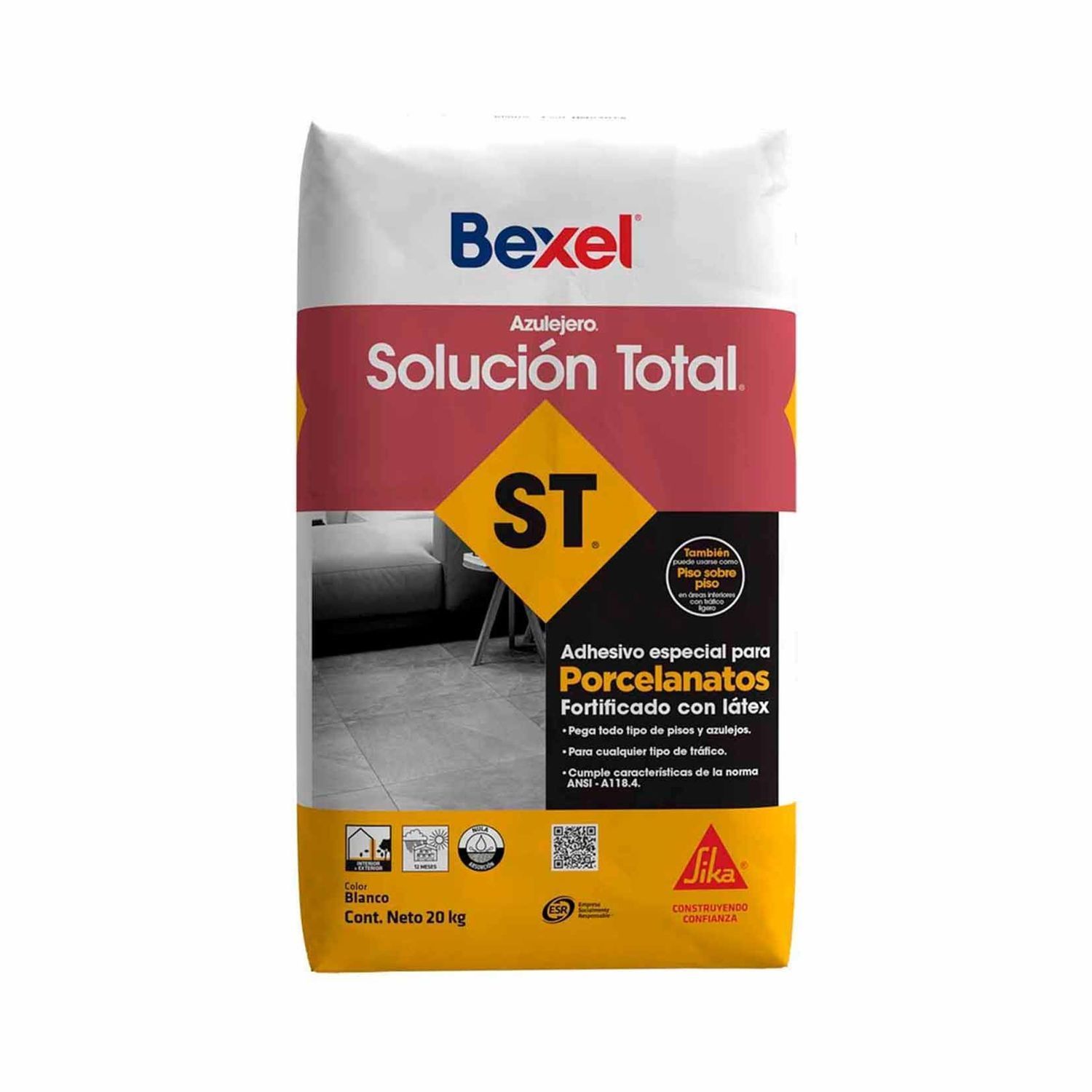 Adhesivo Solución Total Bexel Blanco 20 kg Adhesivo Solución Total Bexel Blanco 20 kg