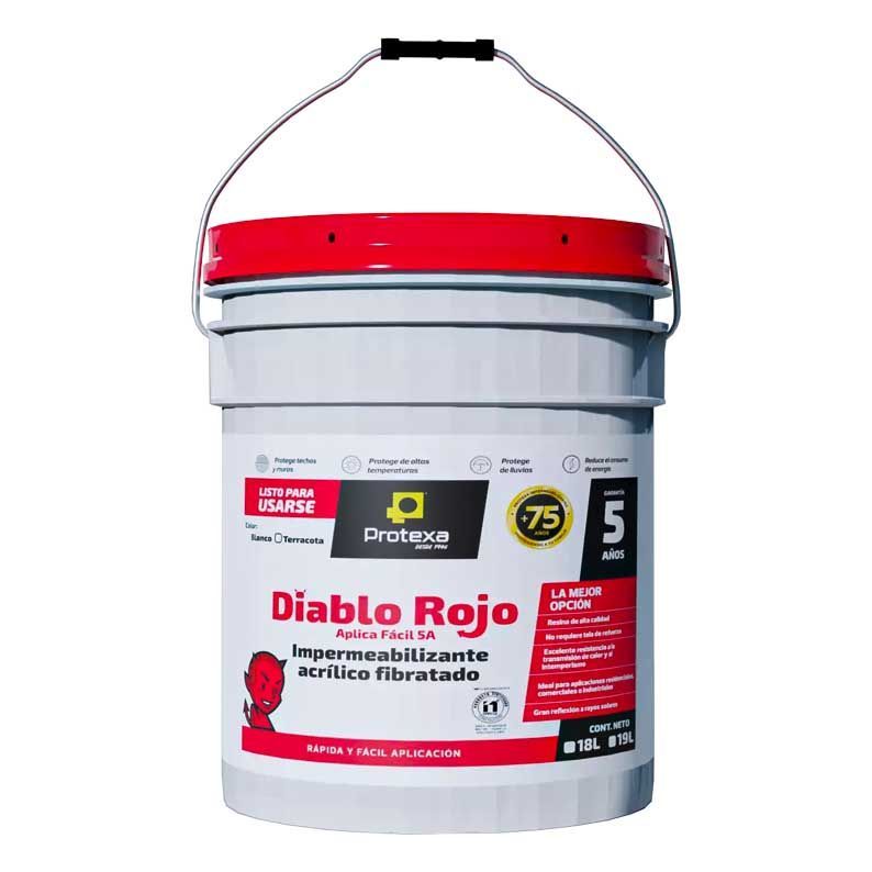 Impermeabilizante Acrílico Fibratado Diablo Rojo 19 Lt Terracota Impermeabilizante Acrílico Fibratado Diablo Rojo 19 Lt Terracota