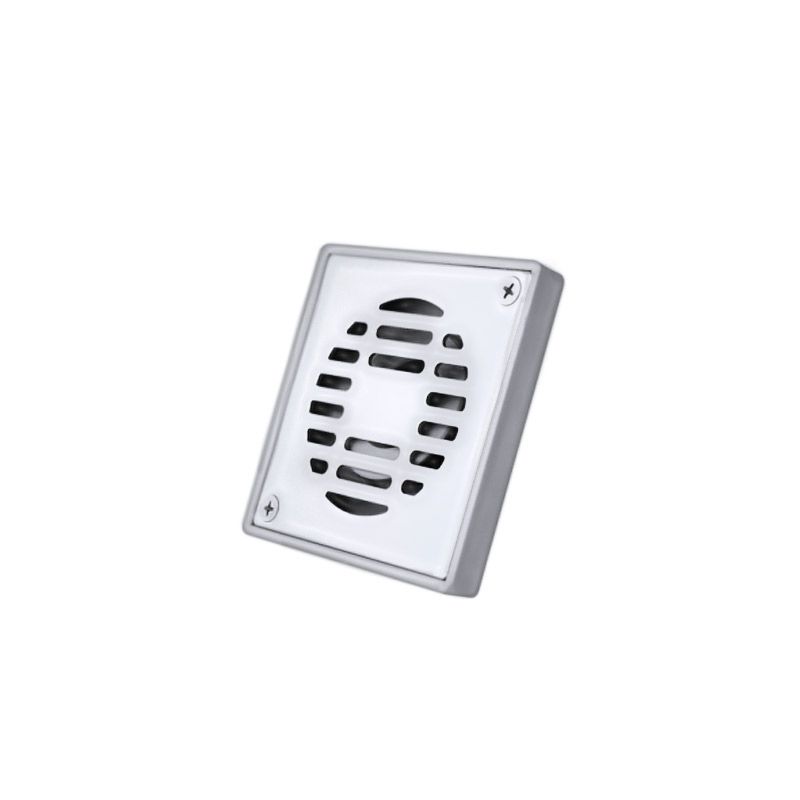 Coladera Cuadrada de Abs con Rejilla de Acero Inoxidable Coflex Coladera Cuadrada de Abs con Rejilla de Acero Inoxidable Coflex