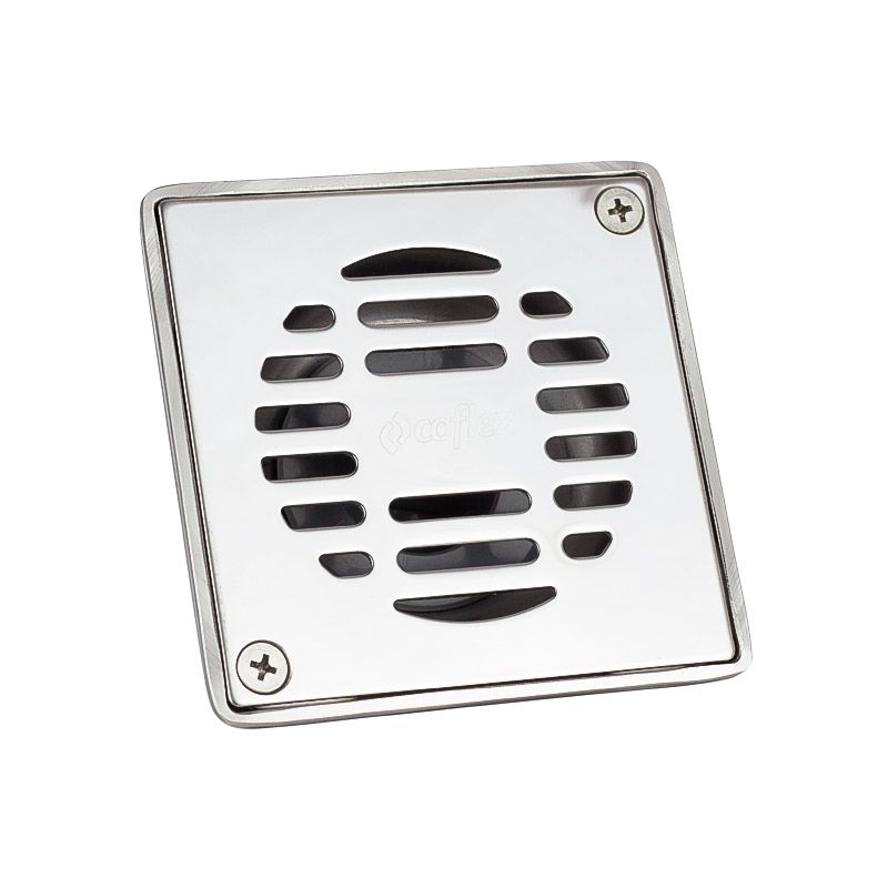 Coladera Cuadrada Coflex de Acero Inoxidable con rejilla PC-303 Coladera Cuadrada Coflex de Acero Inoxidable con rejilla PC-303