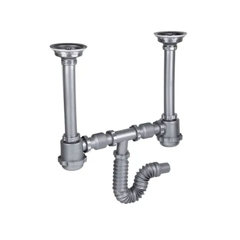 Cespol Pvc Flexible Gris Doble Bote Grande y Contracanasta Cespol Pvc Flexible Gris Doble Bote Grande y Contracanasta