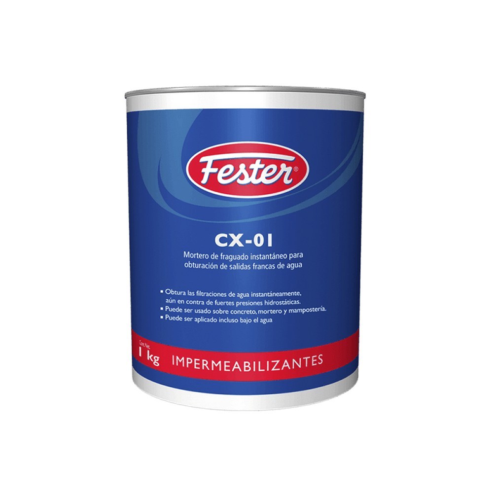 Mortero Fraguado Instantáneo Fester CX-01 1 KG Mortero Fraguado Instantáneo Fester CX-01 1 KG