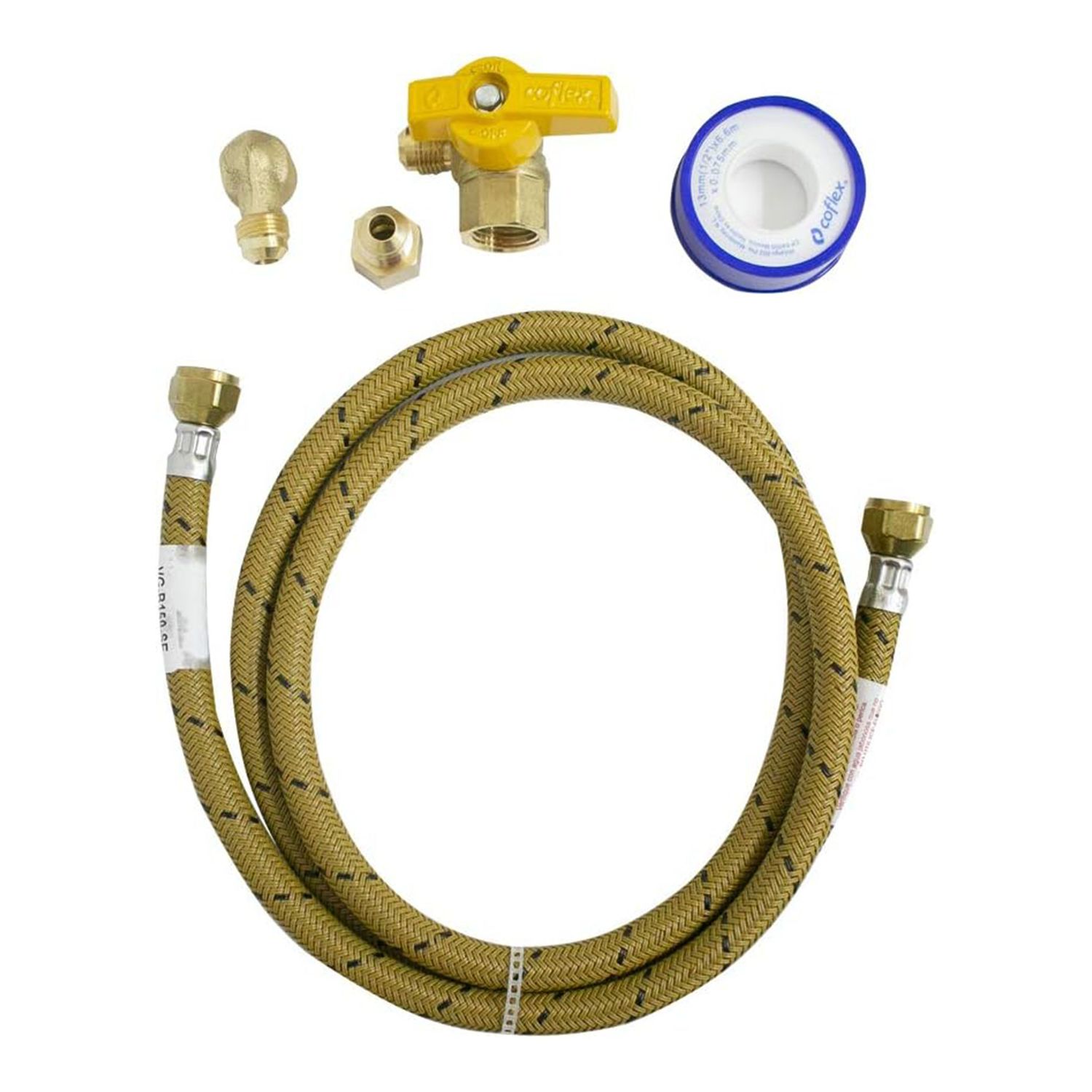 Kit Instalación Estufa/Secadora (Manguera, Conex. Gas, Llave) Kit Instalación Estufa/Secadora (Manguera, Conex. Gas, Llave)