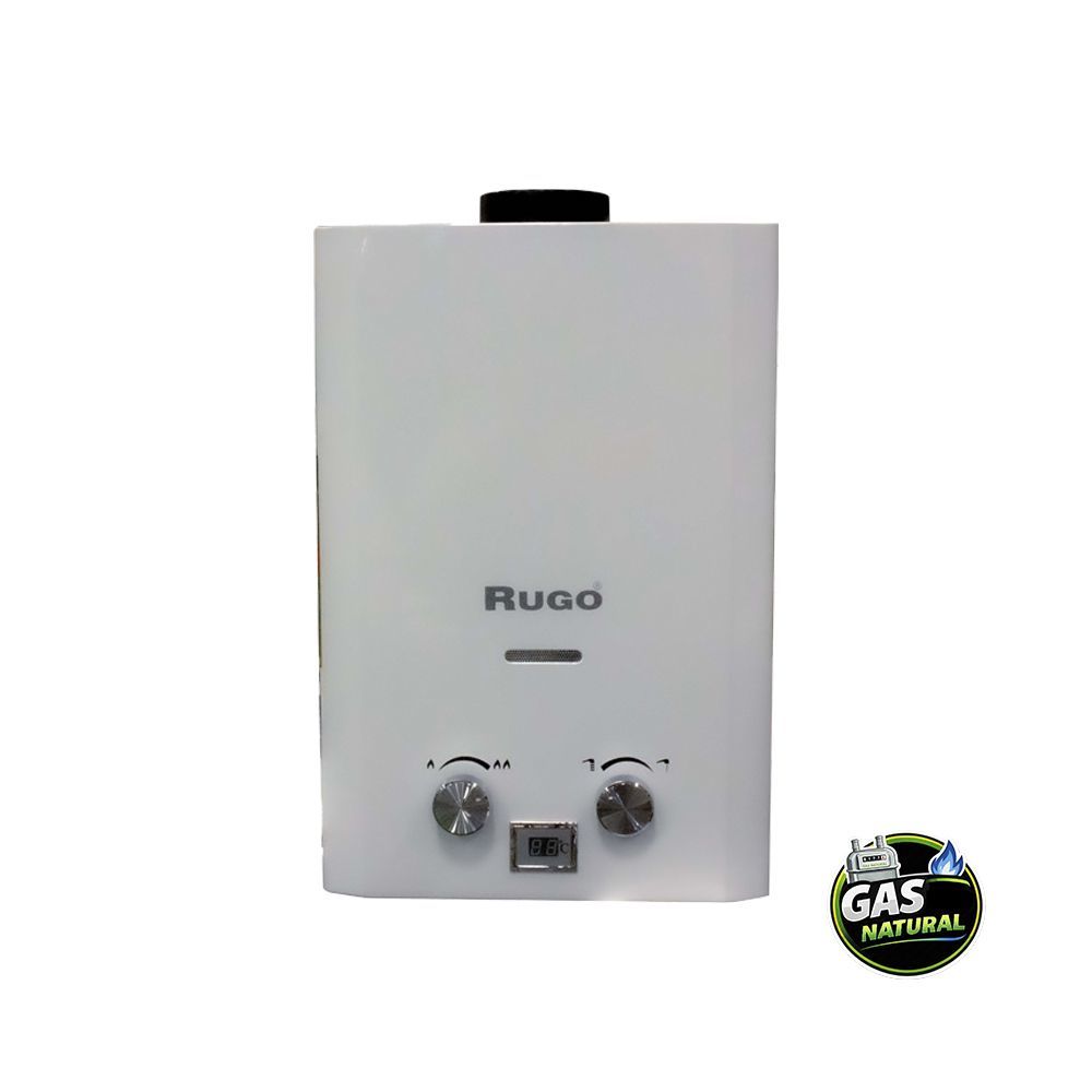 Calentador paso 6 L Rugo blanco baja presión Gas Natural Calentador paso 6 L Rugo blanco baja presión Gas Natural