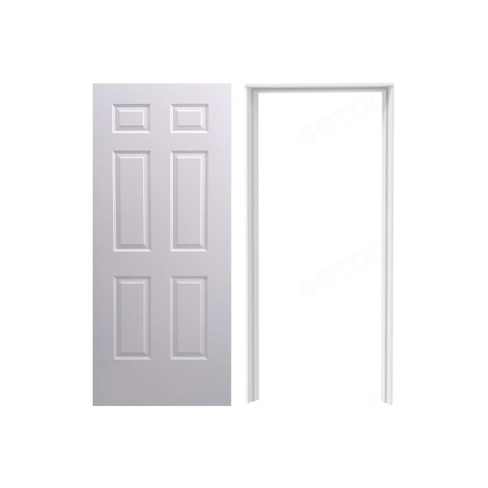 Paquete Puerta Lamina Clásica 90X2.10 M Con Marco Metálico Paquete Puerta Lamina Clásica 90X2.10 M Con Marco Metálico