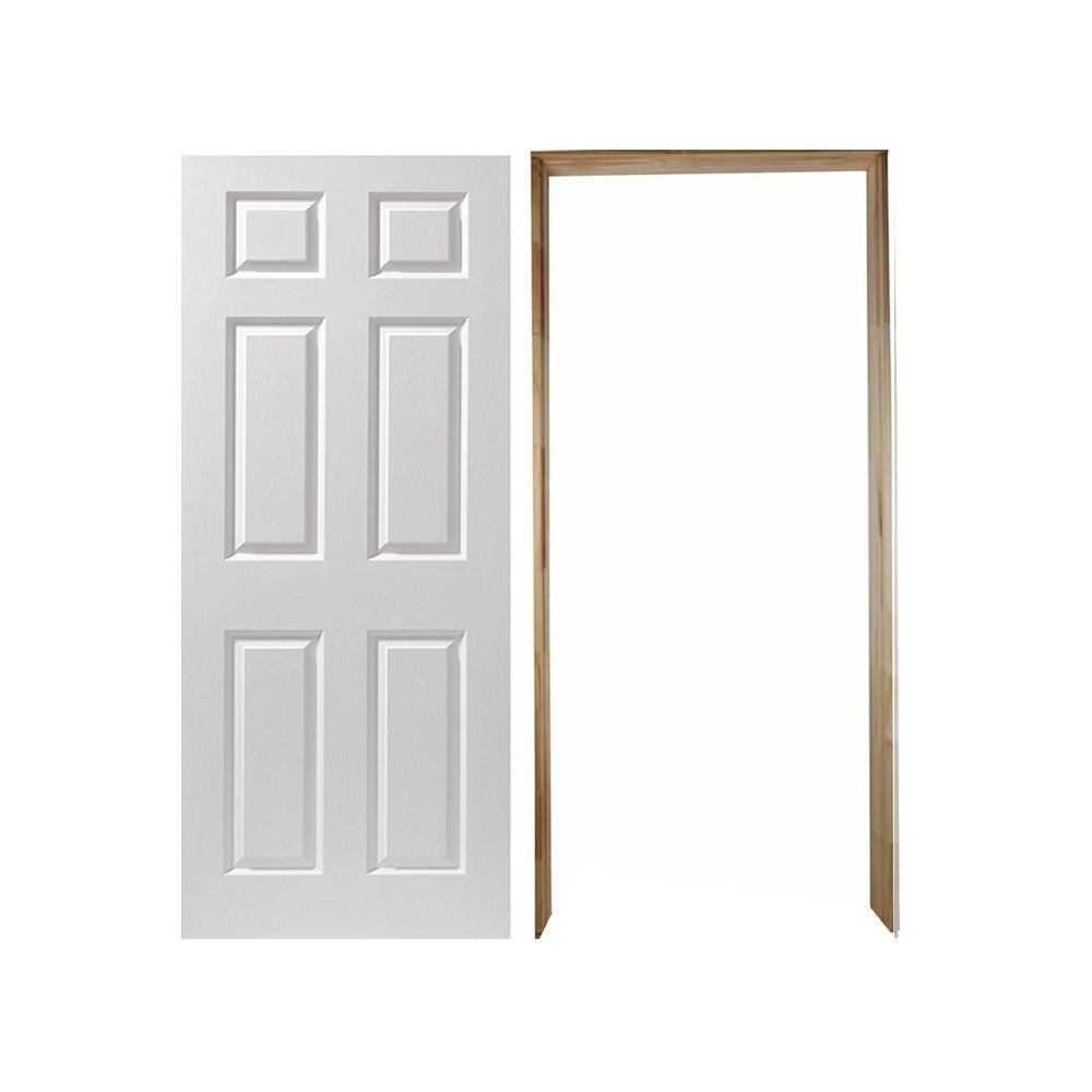 Paquete Puerta Tambor Colonist 75X2.13 M Con Marco Pino Natural Paquete Puerta Tambor Colonist 75X2.13 M Con Marco Pino Natural