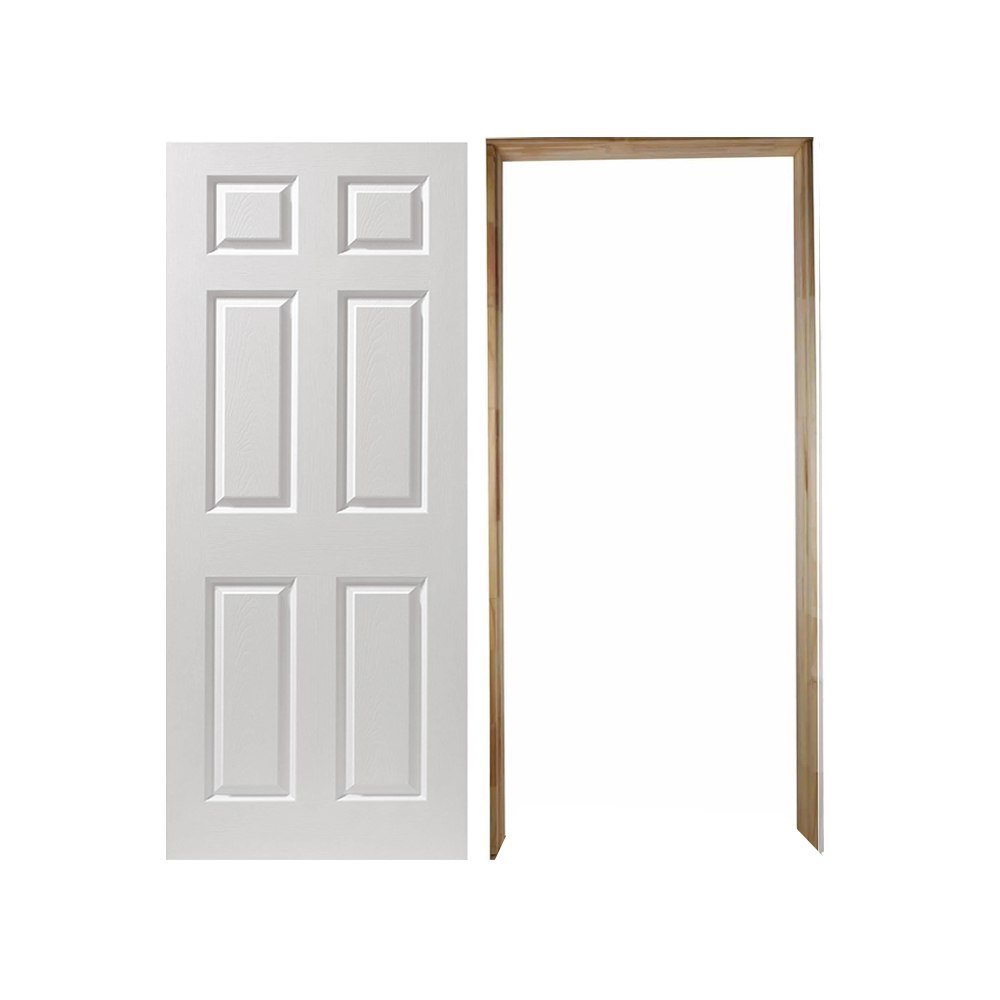 Paquete Puerta Tambor Colonist 90X2.13 M Con Marco Pino Natural Paquete Puerta Tambor Colonist 90X2.13 M Con Marco Pino Natural